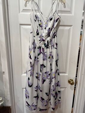 mari draped midi dress Elegant Draped Midi Dress with Buttons